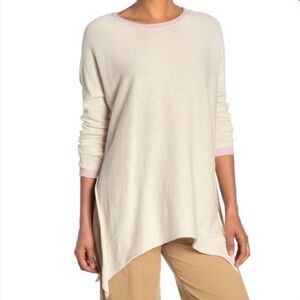 Cloth By Design Oversized Tie Sweater Cream